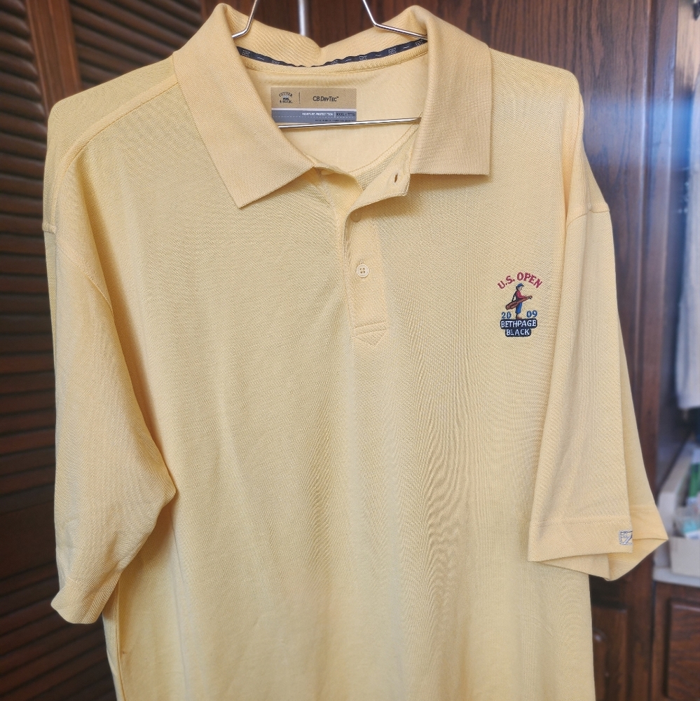 Cutter Buck Big&Tall CBDry Tech Polo US Open -BethPage Black Logo. New with Tags